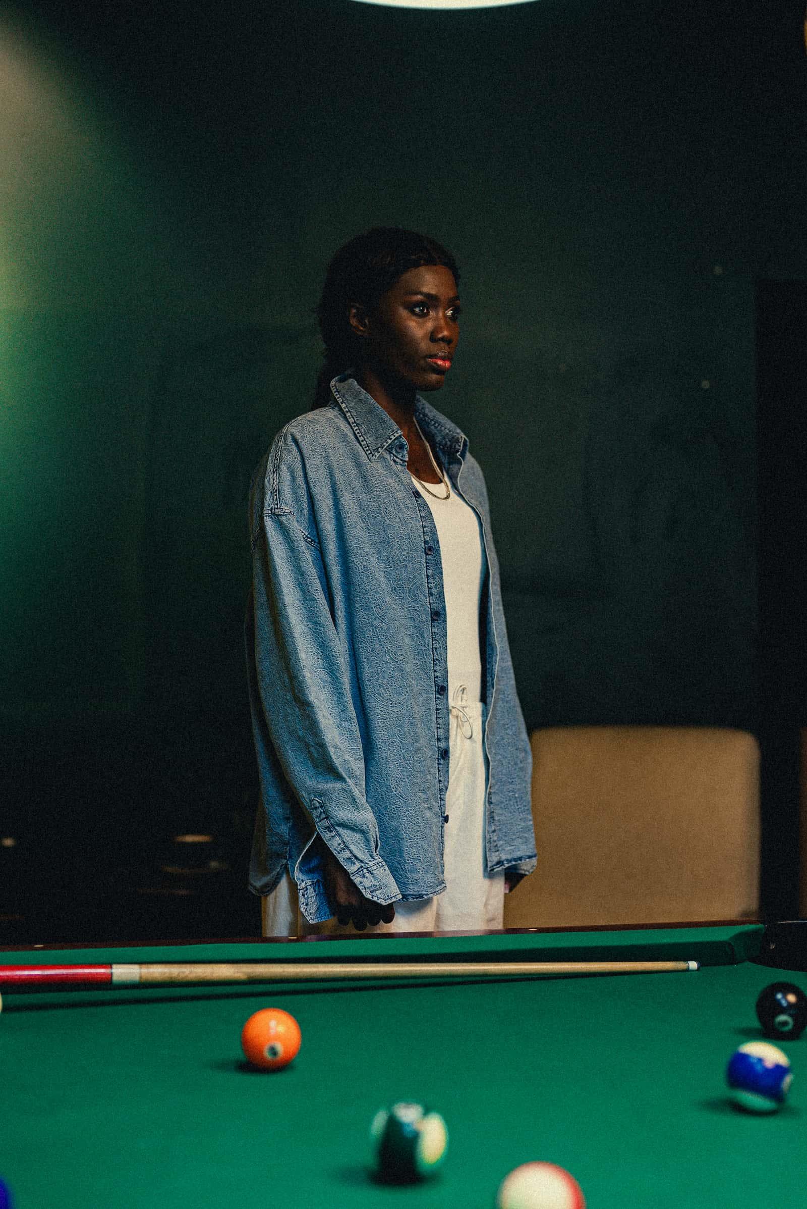 Erkek Denim Görünümlü Desenli Regular Fit Gömlek Mavi