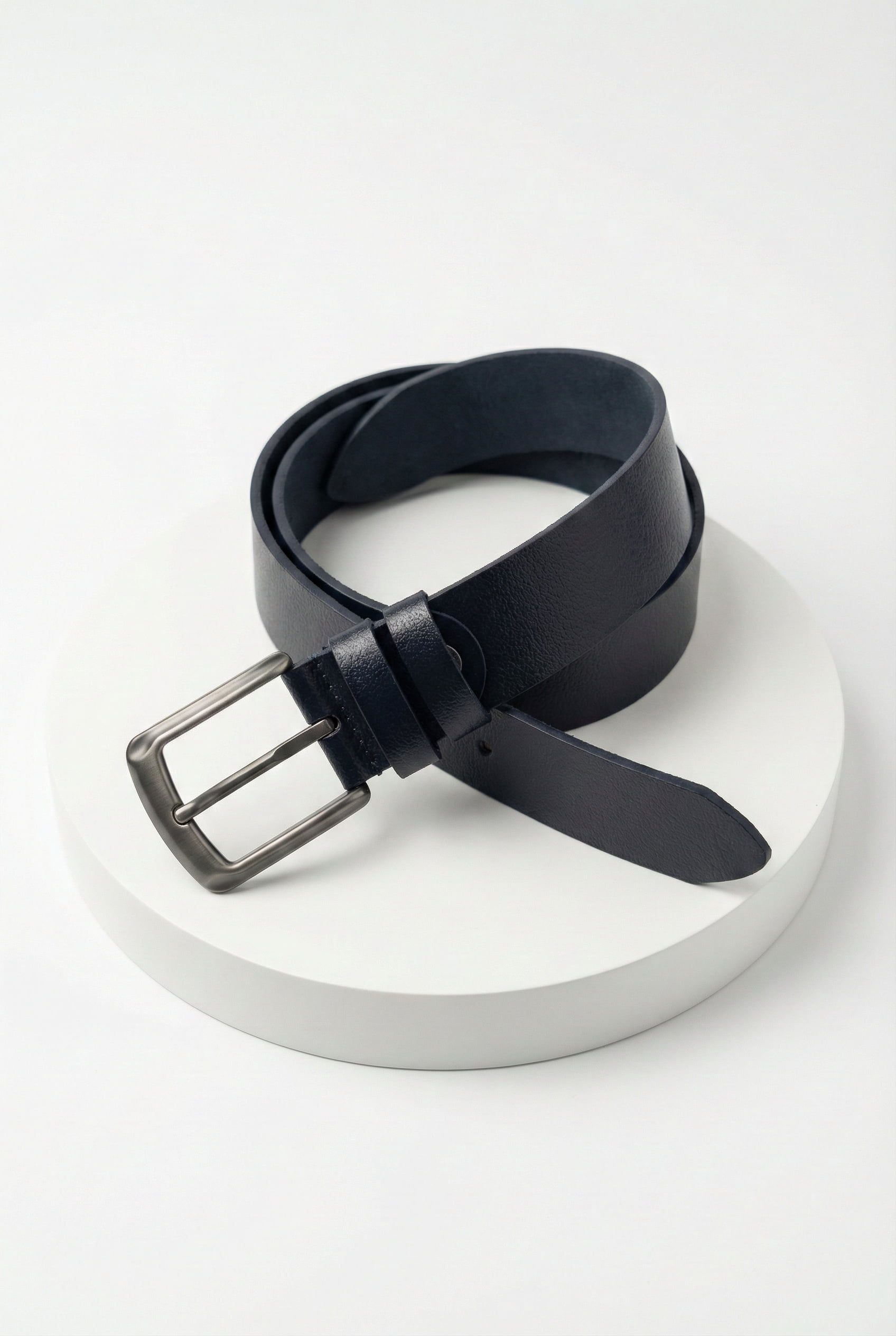 Erkek Klasik 4 Cm Kemer Lacivert