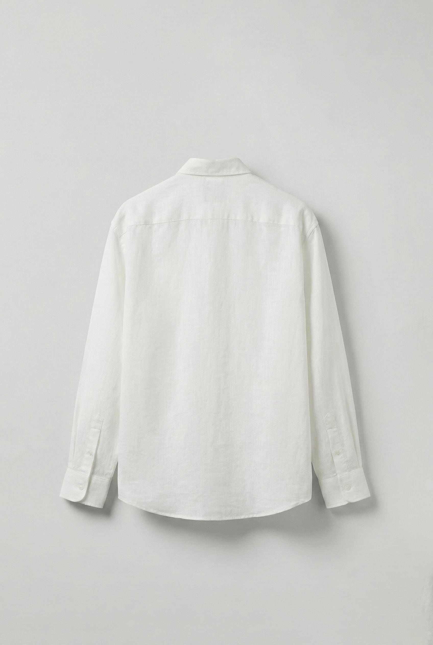 Erkek Oversize Basic Rahat Gömlek Beyaz