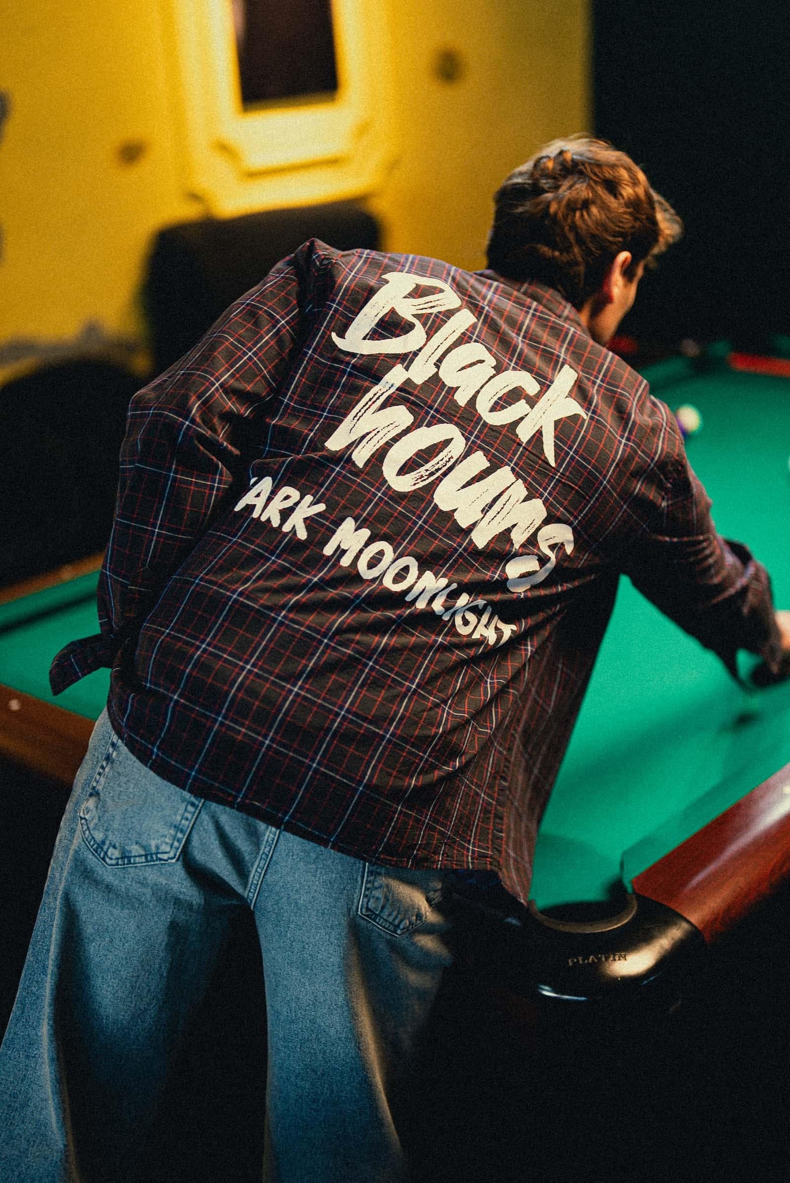 Erkek Oversize Ekose Baskılı Gömlek Antrasit