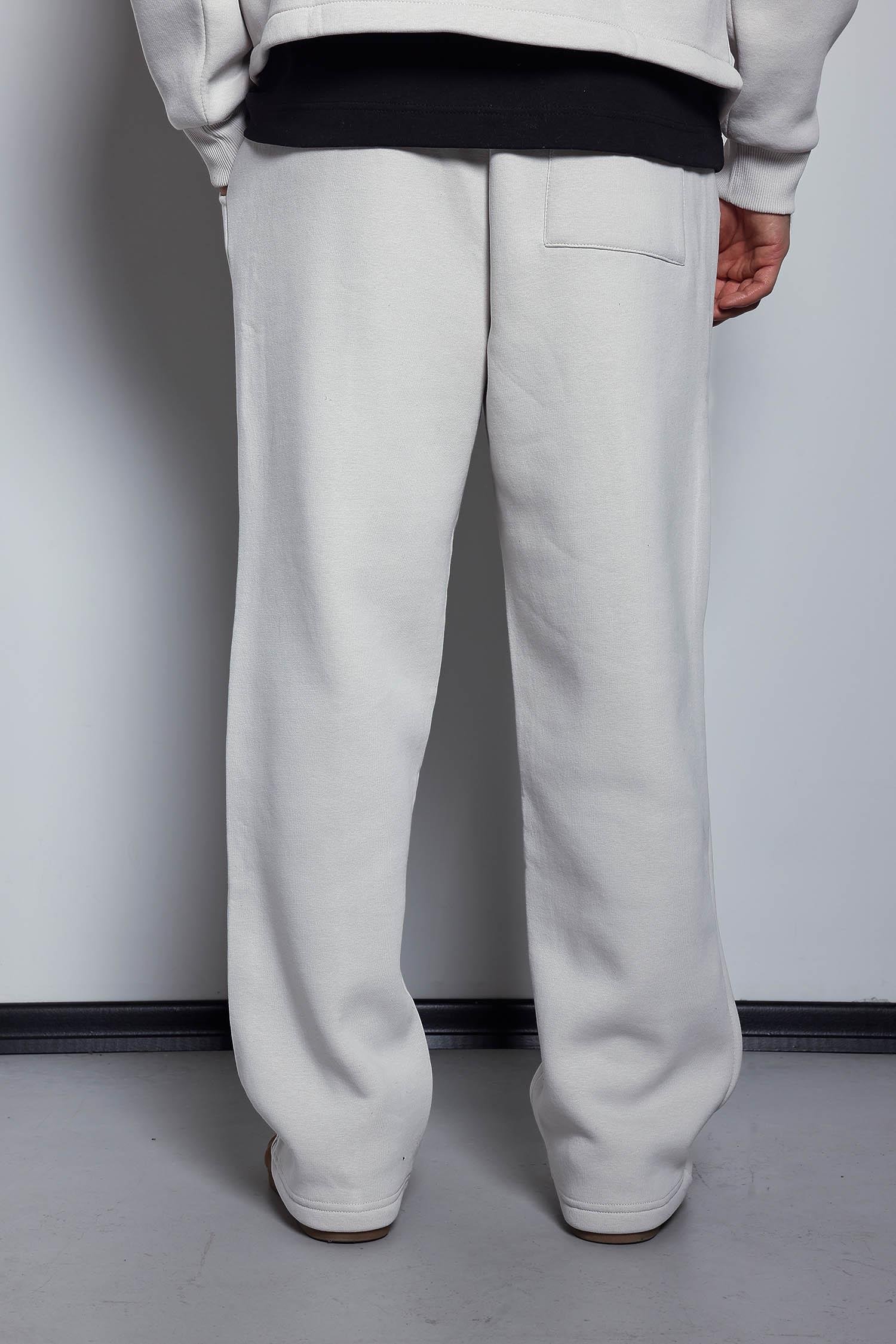 Erkek Oversize Fermuarlı Kapüşonlu Eşofman Takımı Gri