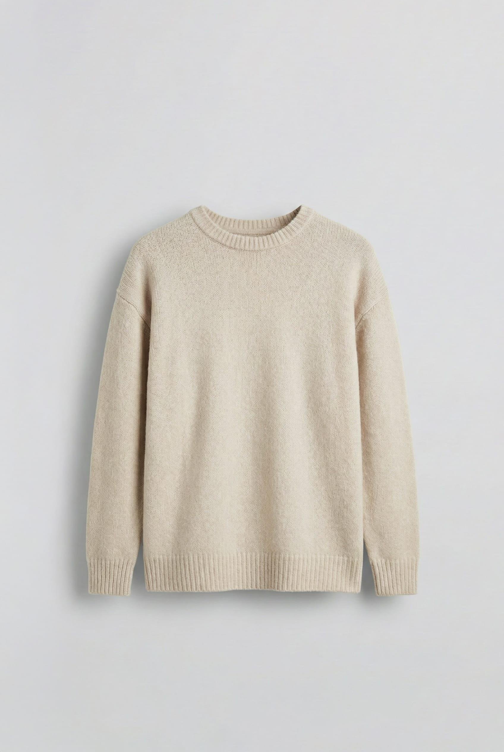 Erkek Oversize Yumuşak Dokulu Kazak Taş