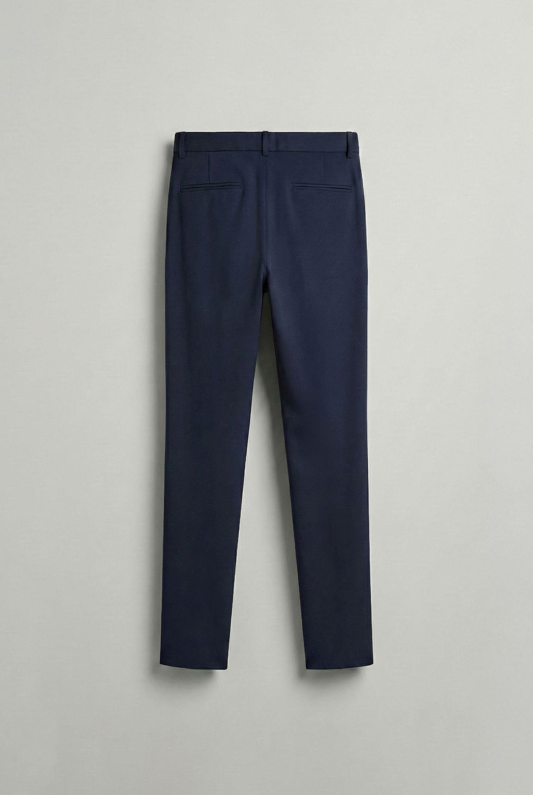 Erkek Pileli Kumaş Pantolon Lacivert