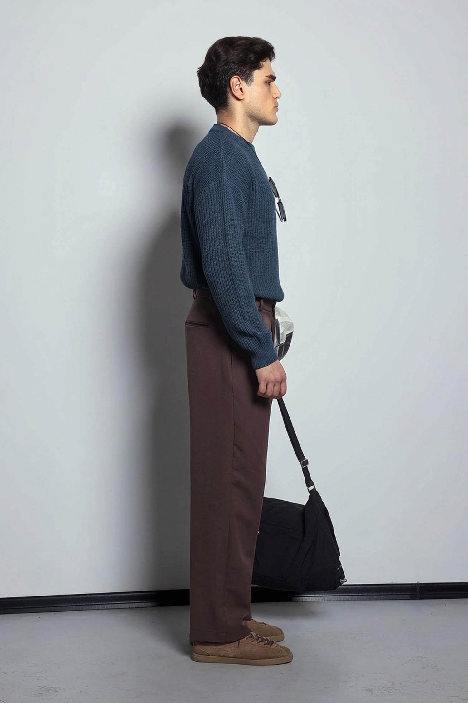 Erkek Regular Fit Kazak Lacivert