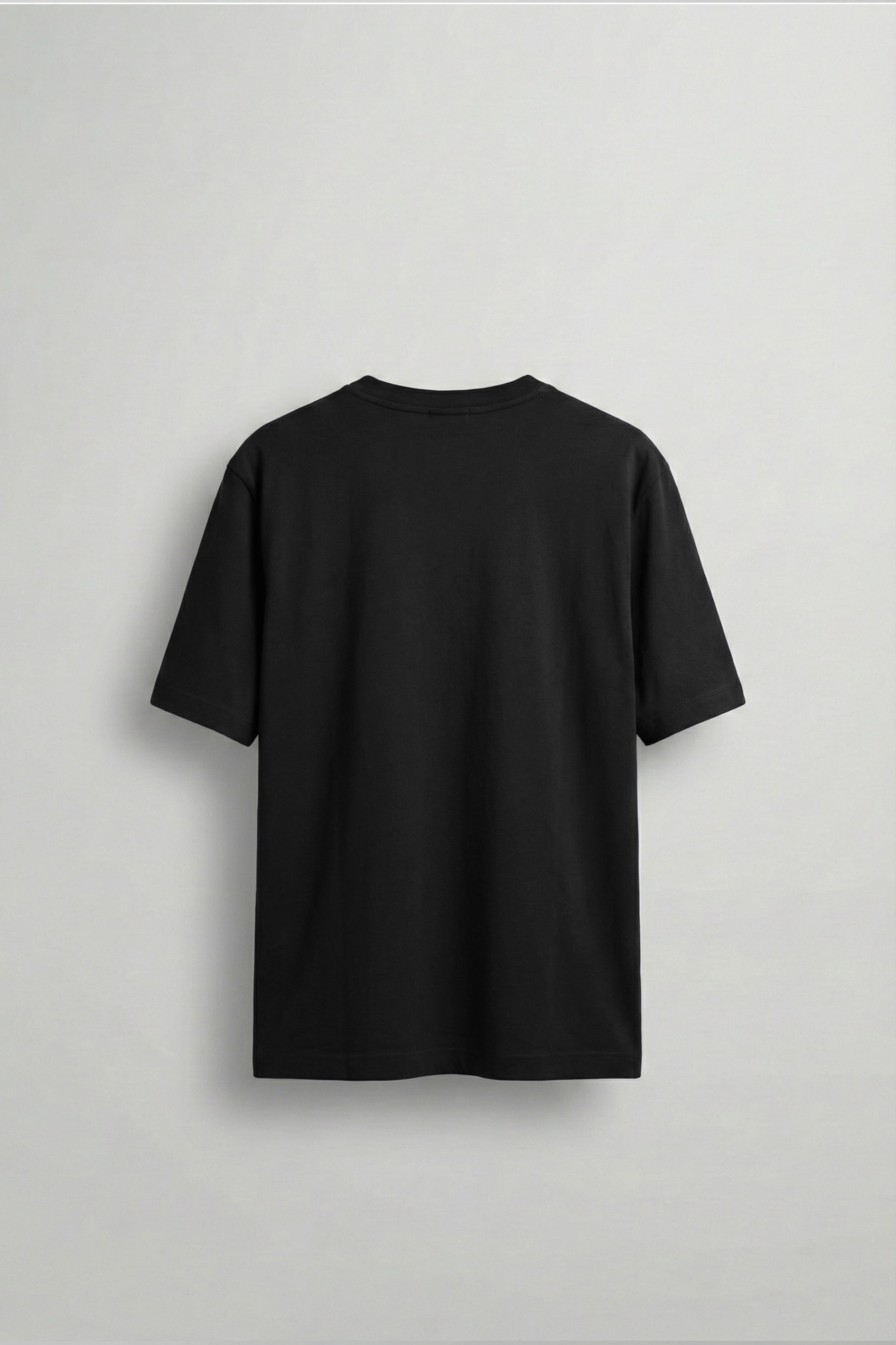 Erkek Relaxed Fit Yumuşak Dokulu Basic T-Shirt Siyah