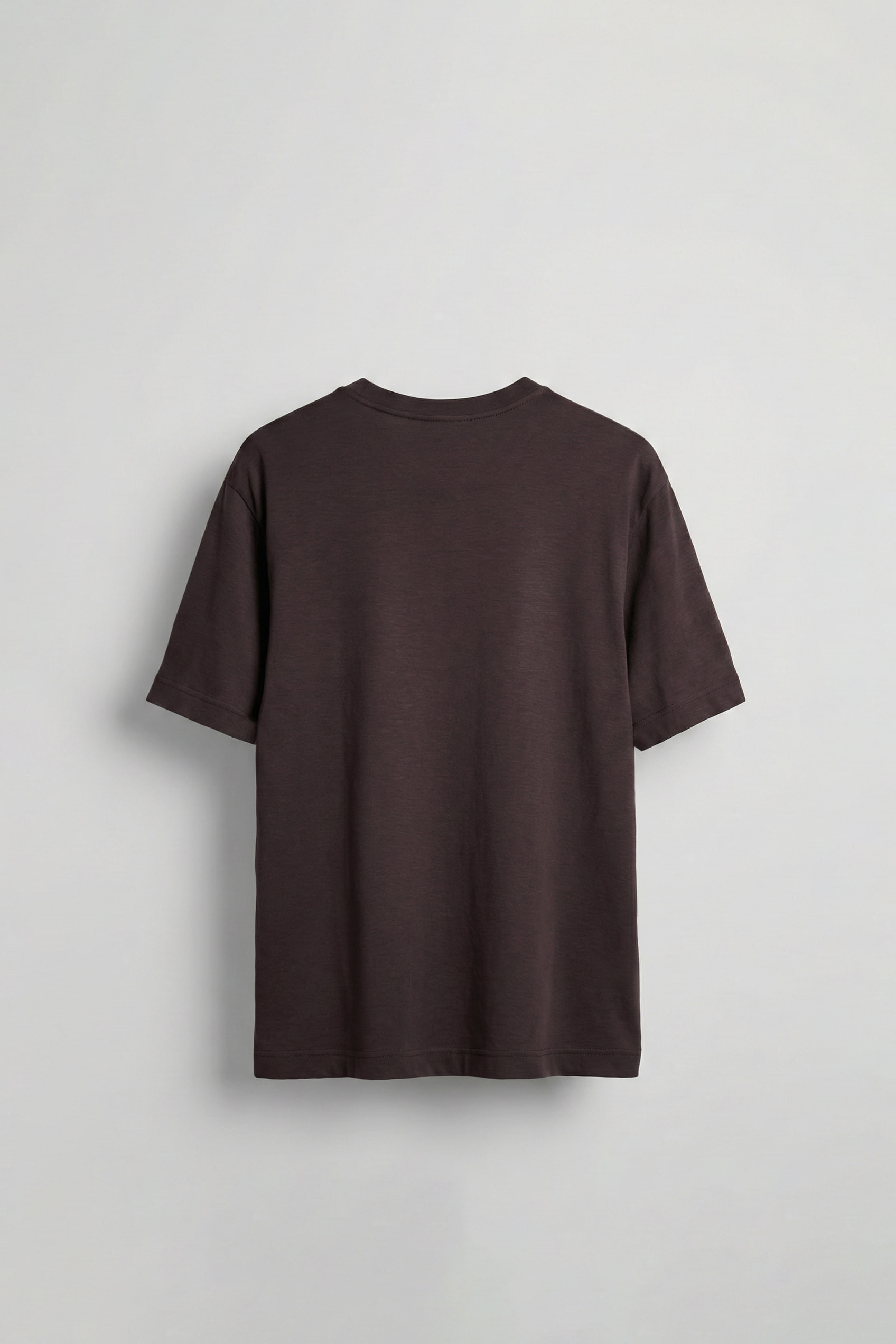 Erkek Relaxed Fit Yumuşak Dokulu Basic T-Shirt Kahverengi