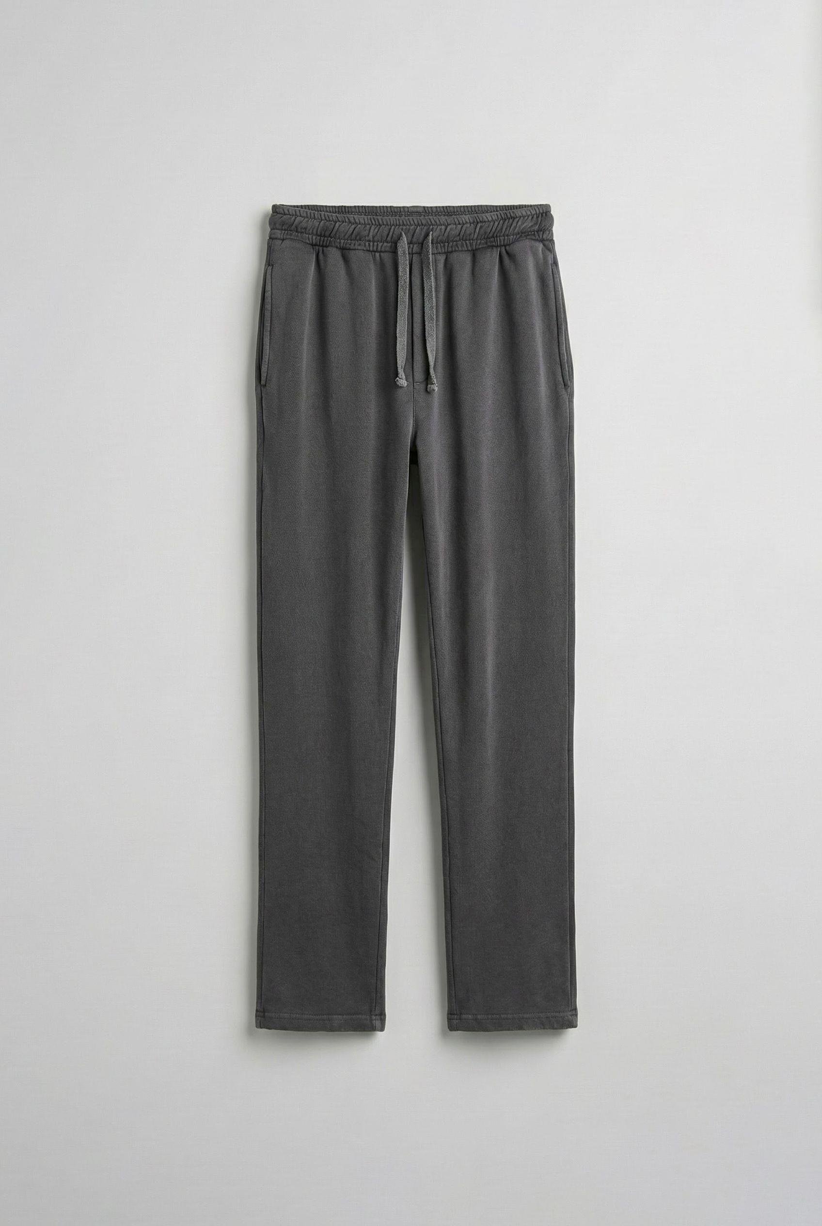 Erkek Yıkamalı Baggy Fit Eşofman Siyah