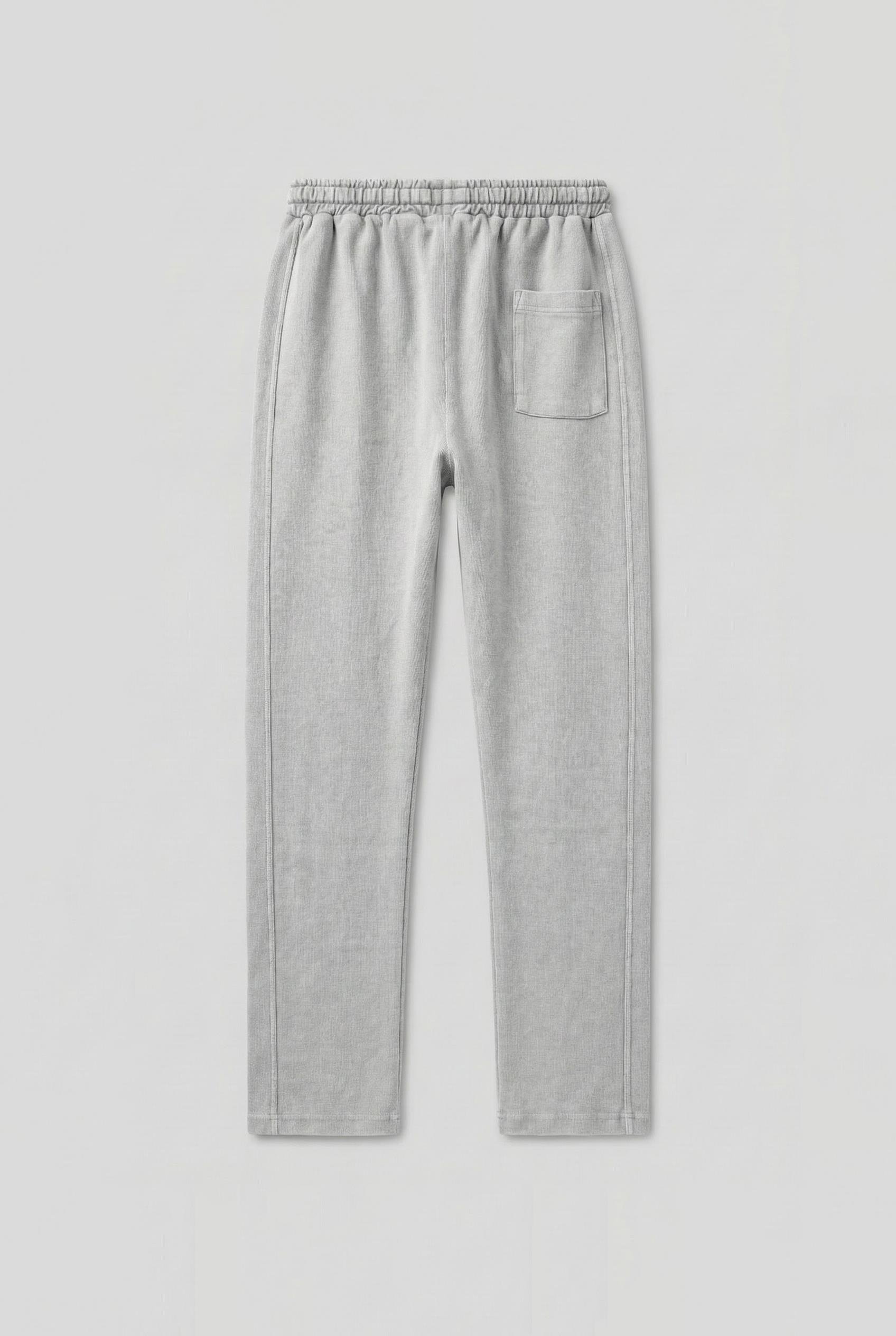 Erkek Yıkamalı Beli Lastikli Regular Fit Eşofman Açık Gri