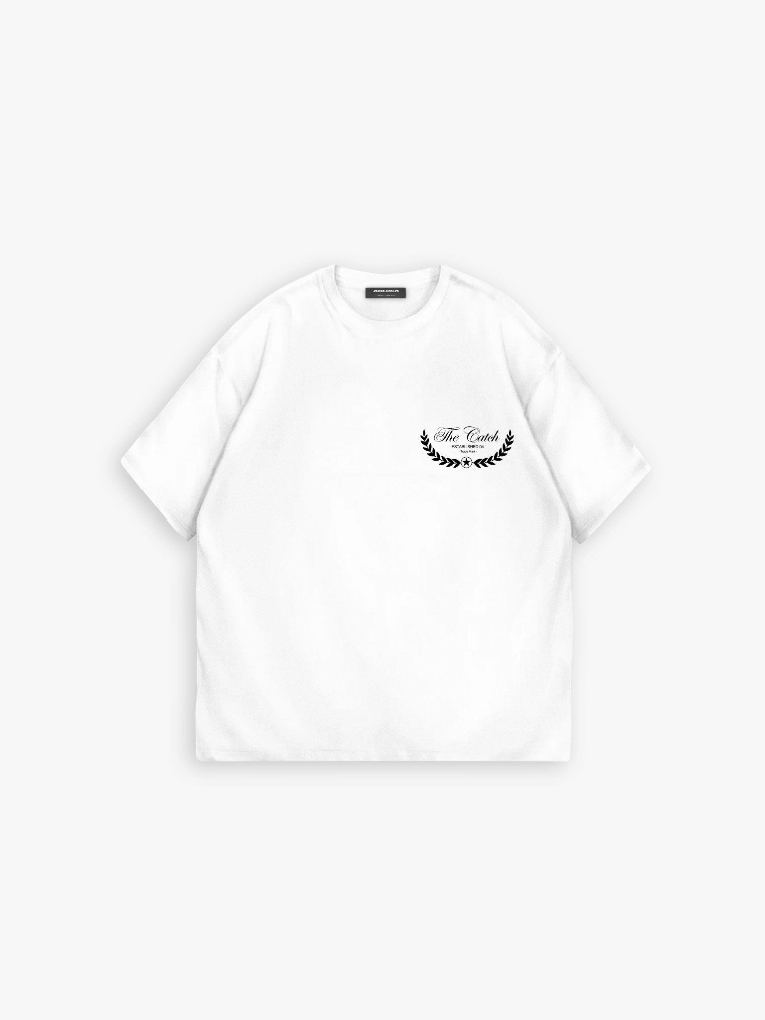 Oversize T-Shirt %100 Pamuk Dokulu Kalın Bisiklet Yaka Ekru