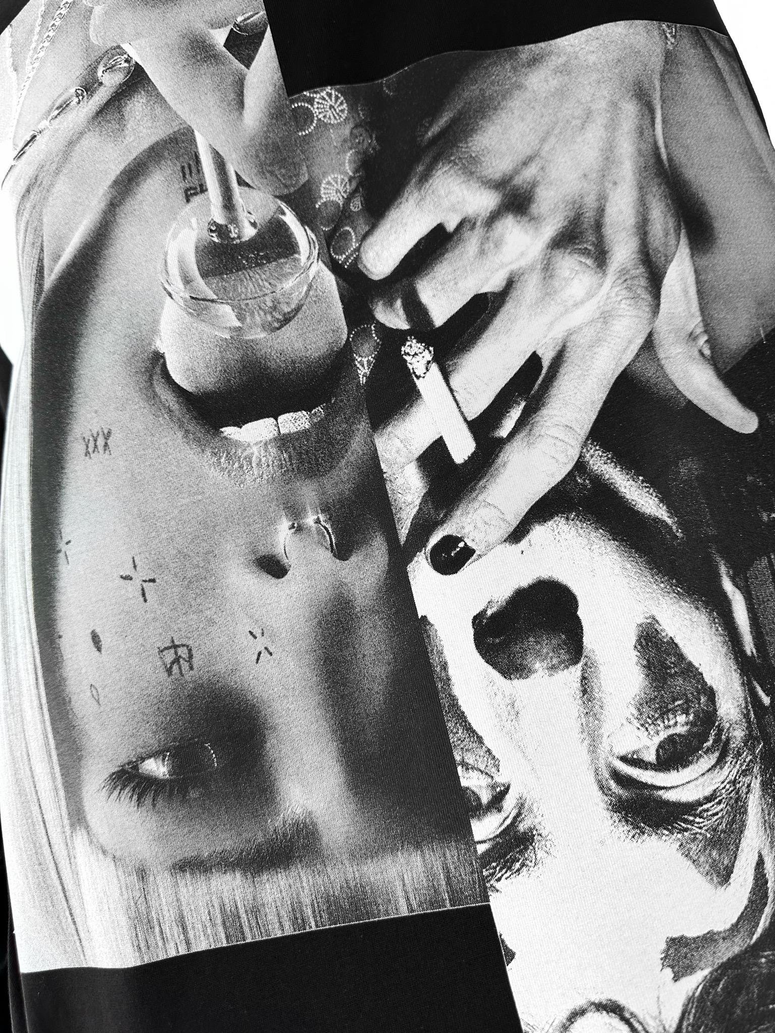 Sırtı Patchli Oversize T-Shirt Siyah