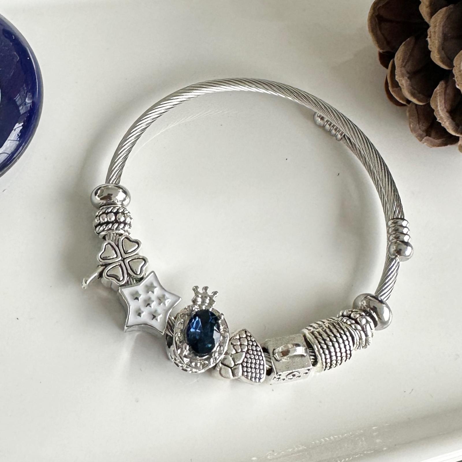 PDR Gümüş 8 Çelik Bileklik