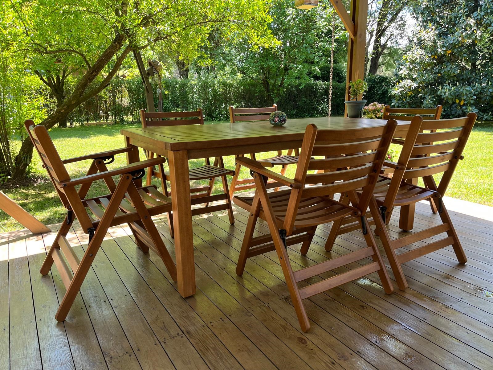 Antalya BS Ahşap Masa Sandalye Takımları - 4 ve 6 Kişilik Bahçe Balkon Set
