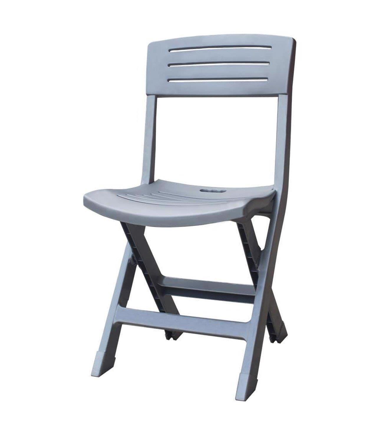 Bahceme Bergama Plastik Bahçe Balkon Seti: 70x70 Masa + 4 Sandalye