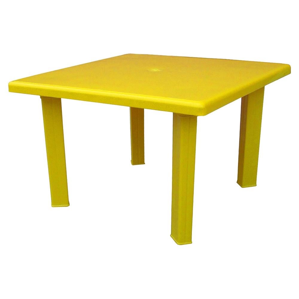 Bahçeme Janus 80x80 Plastik Masa & Sehpa - Kare Bahçe Balkon Masası (Prima Amico GF211)