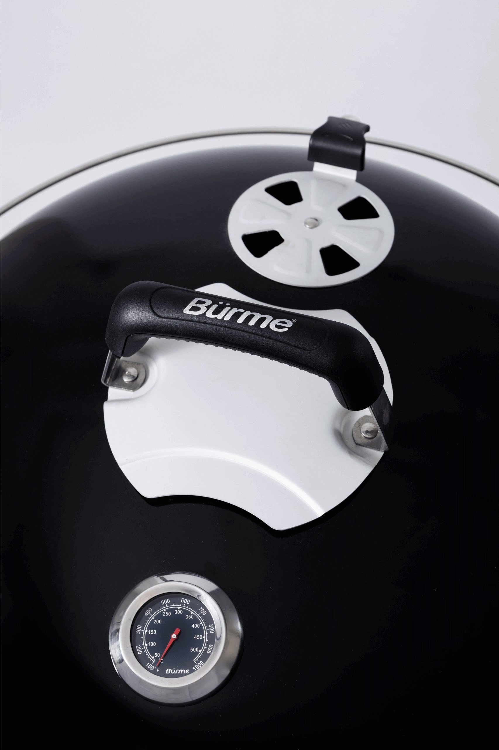 Bürme Partner 55.00 Black Masalı Profesyonel Kömürlü Barbekü - Yuvarlak Tasarım