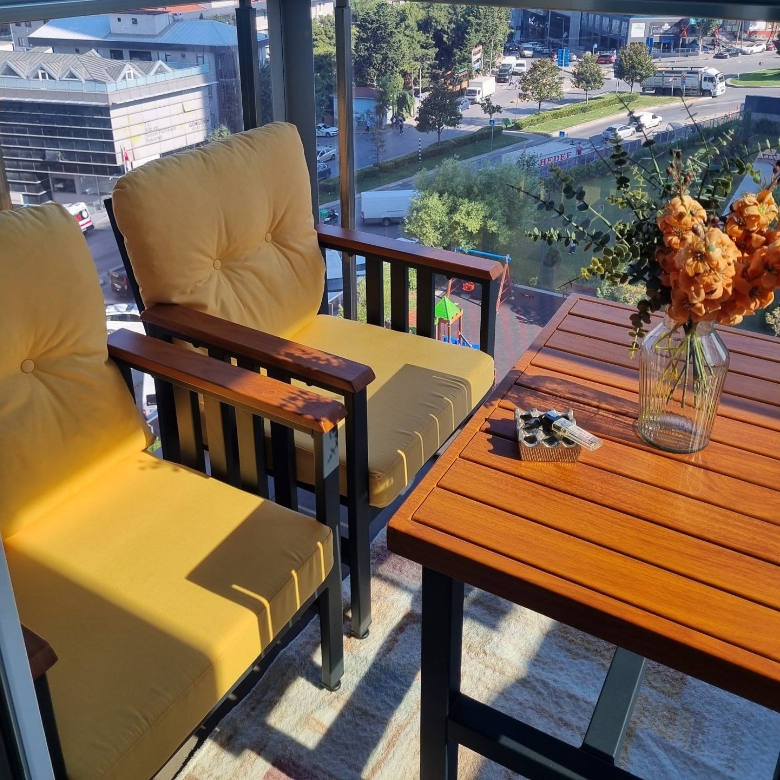 Çamlıca Alüminyum Bahçe Kanepe Takımı | 4 Kişilik Bahçe, Balkon Koltuk Takımı