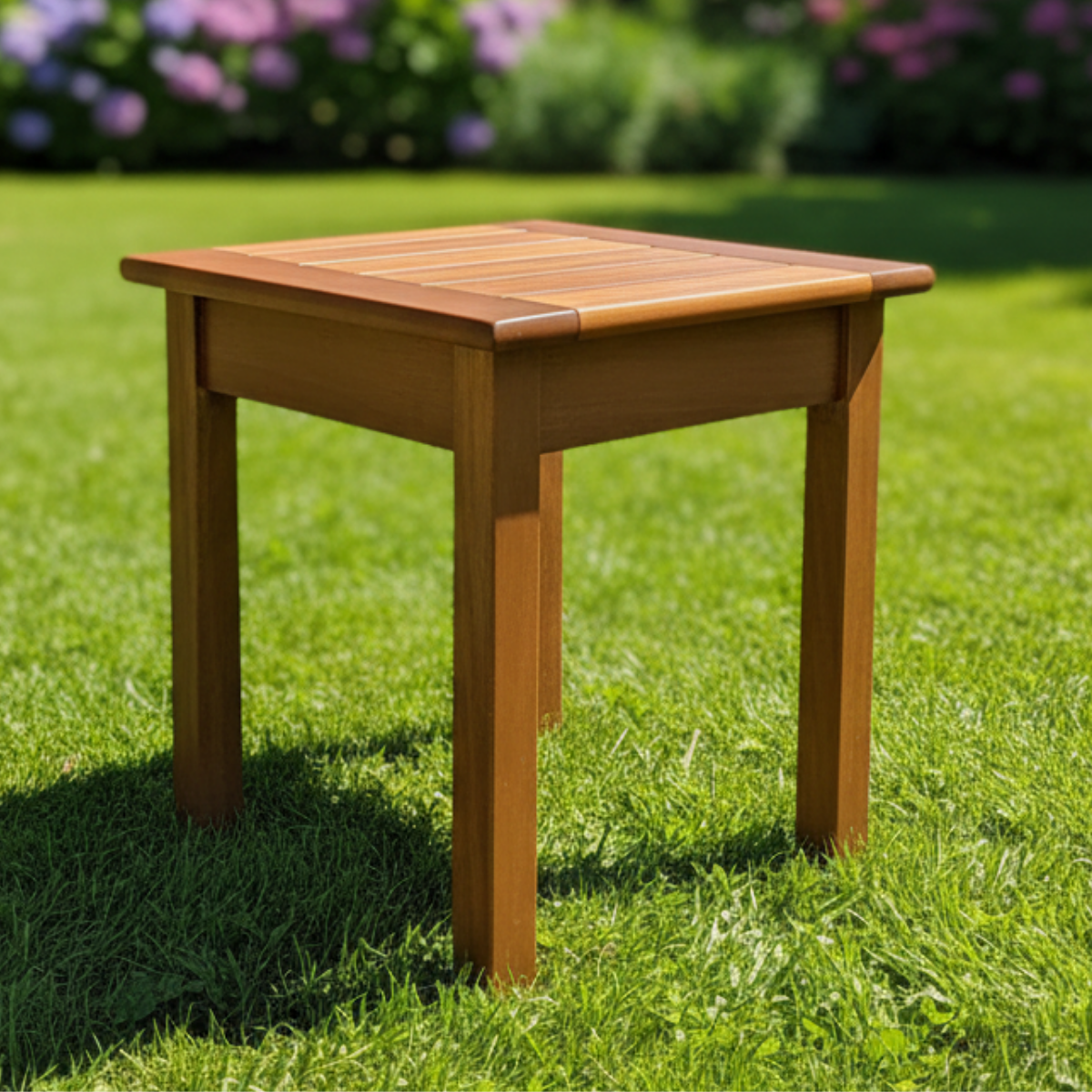 Efes 40x40 Ahşap Sehpa Şezlong Tipi 45 cm Yükseklik