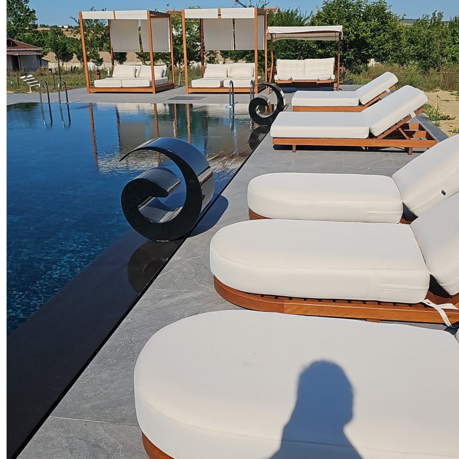 Efes Ahşap Bahçe Yatağı Lüx Daybed Set