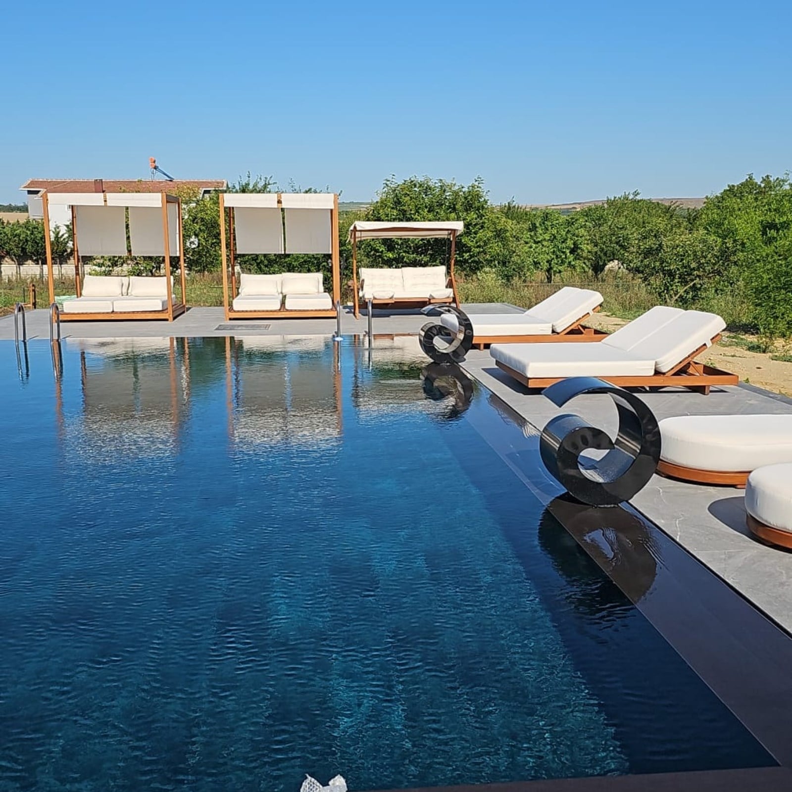 Efes Ahşap Bahçe Yatağı Lüx Daybed Set