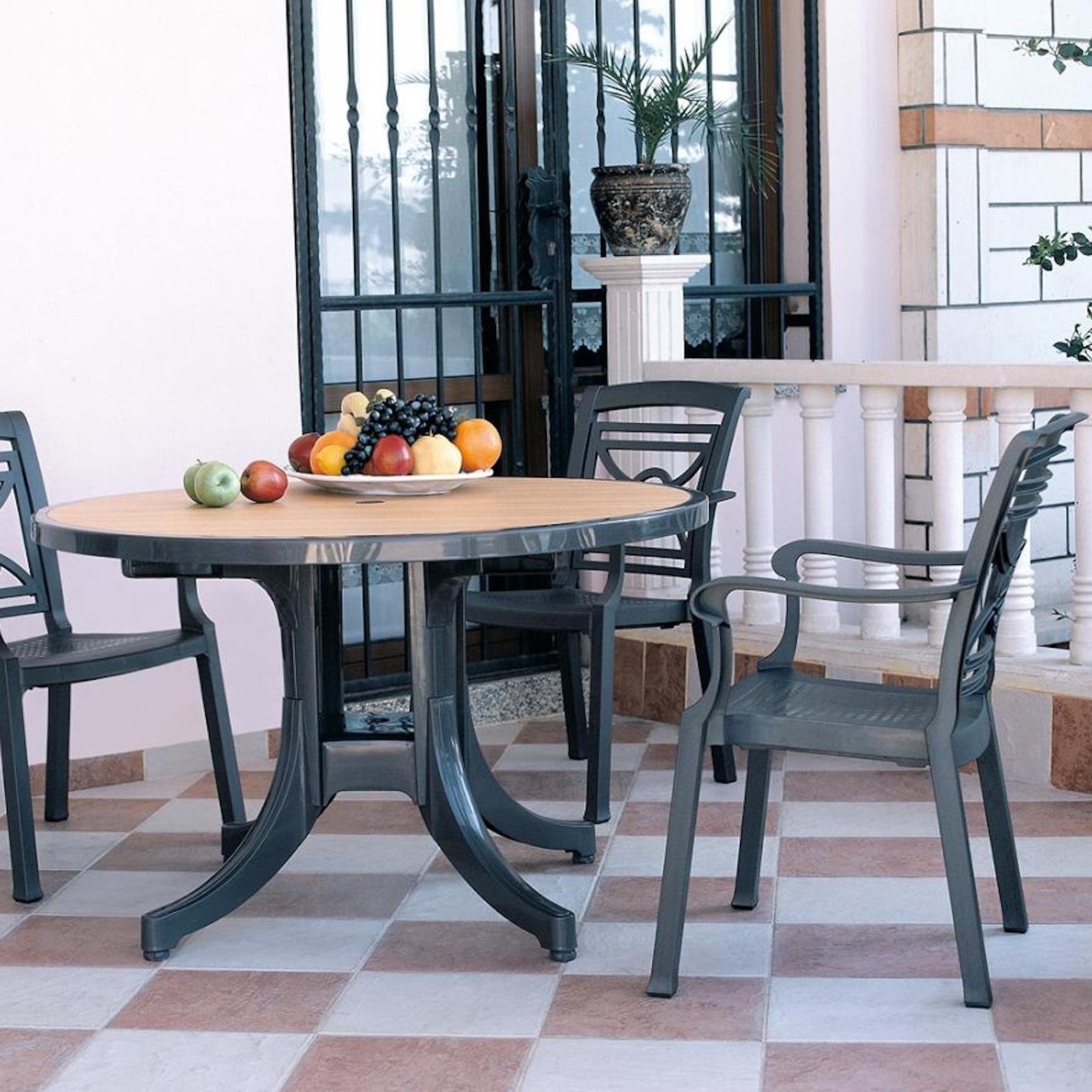 Papatya Commadore Koltuk - Plastik Bahçe Balkon Koltuğu