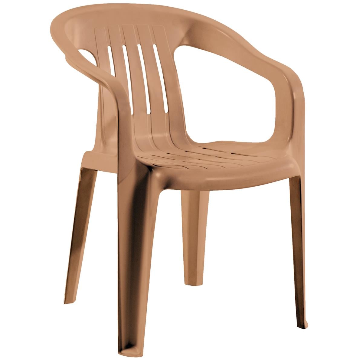 Papatya Elit Koltuk Teak - Plastik Bahçe Balkon Koltuğu
