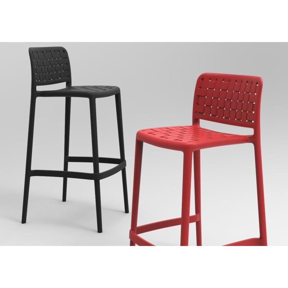 Papatya Fame - S Bar 75 cm Plastik Sandalye Bahçe, Mutfak, Balkon Sandalyesi