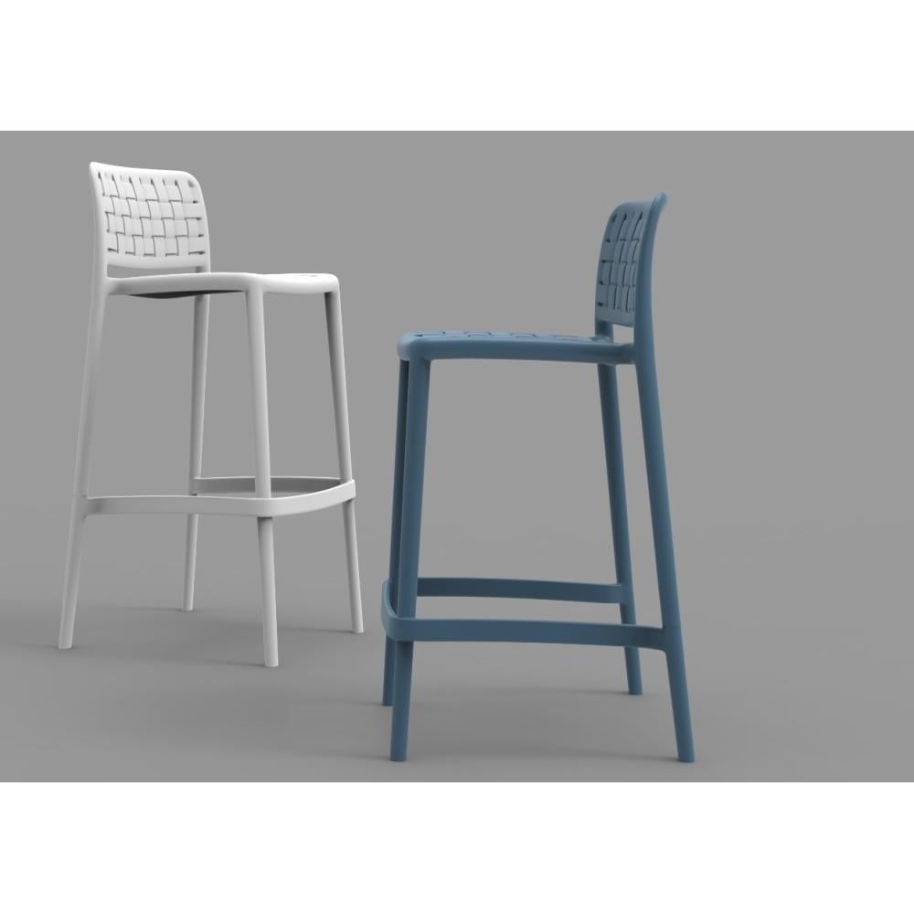 Papatya Fame - S Bar 75 cm Plastik Sandalye Bahçe, Mutfak, Balkon Sandalyesi