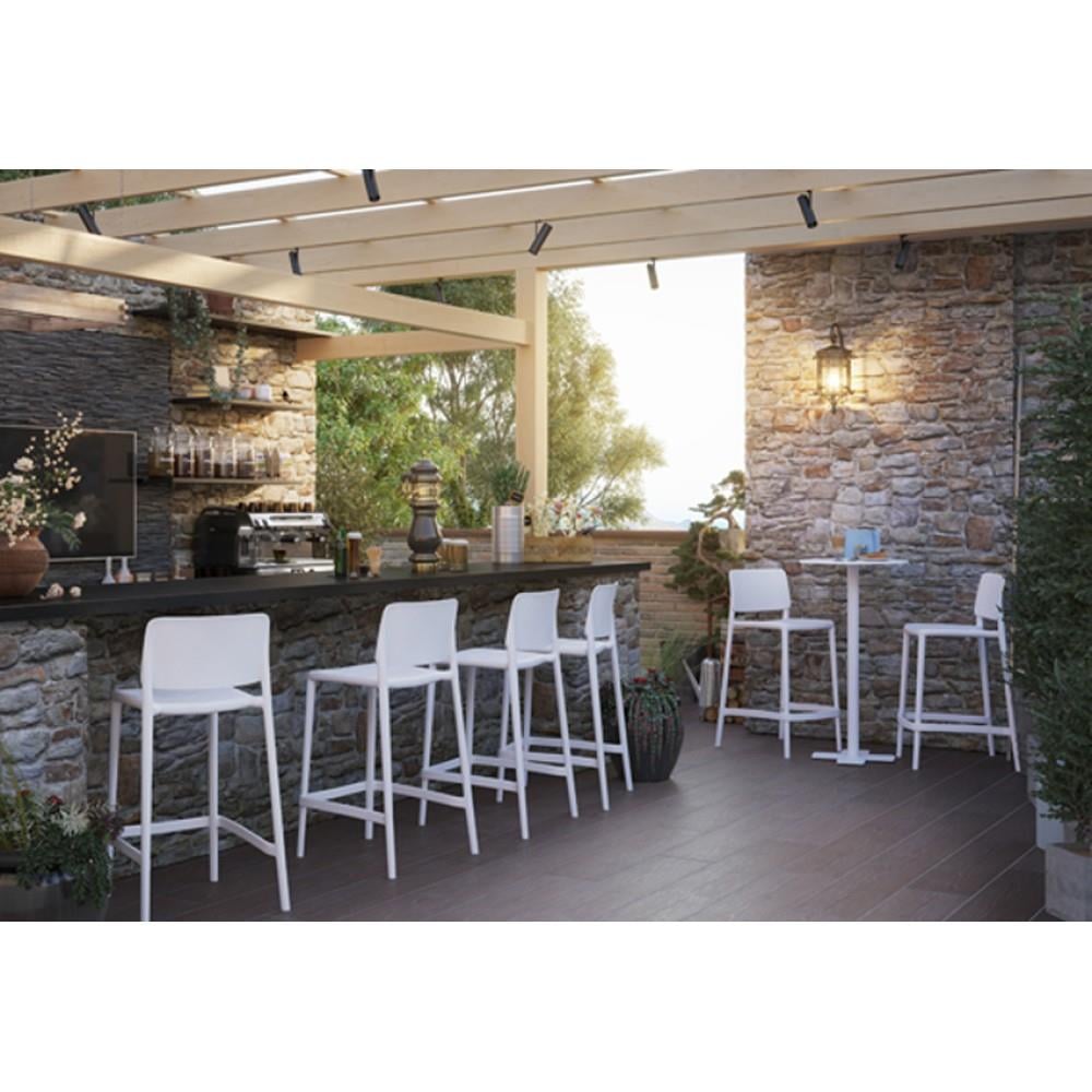 Papatya Joy-S Bar 65 cm Plastik Bar Sandalyesi