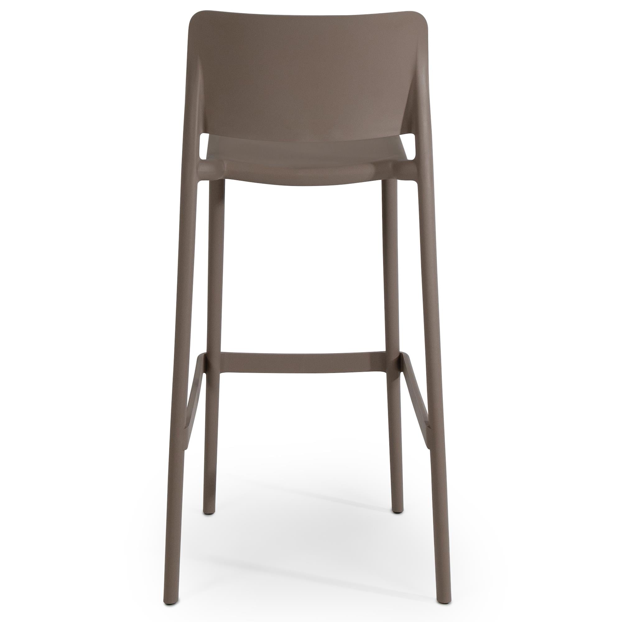 Papatya Joy-S Bar 75 cm Kahve Renk Plastik Bar Sandalyesi