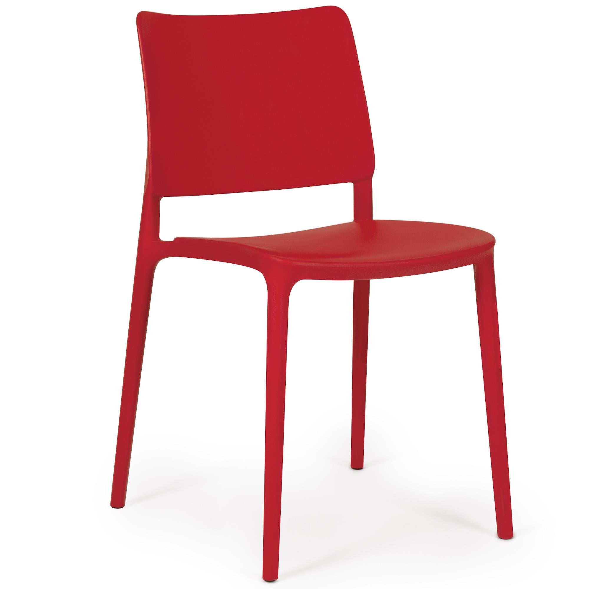 Papatya Joy-S Kırmızı Plastik Sandalye Bahçe, Mutfak, Balkon Sandalyesi