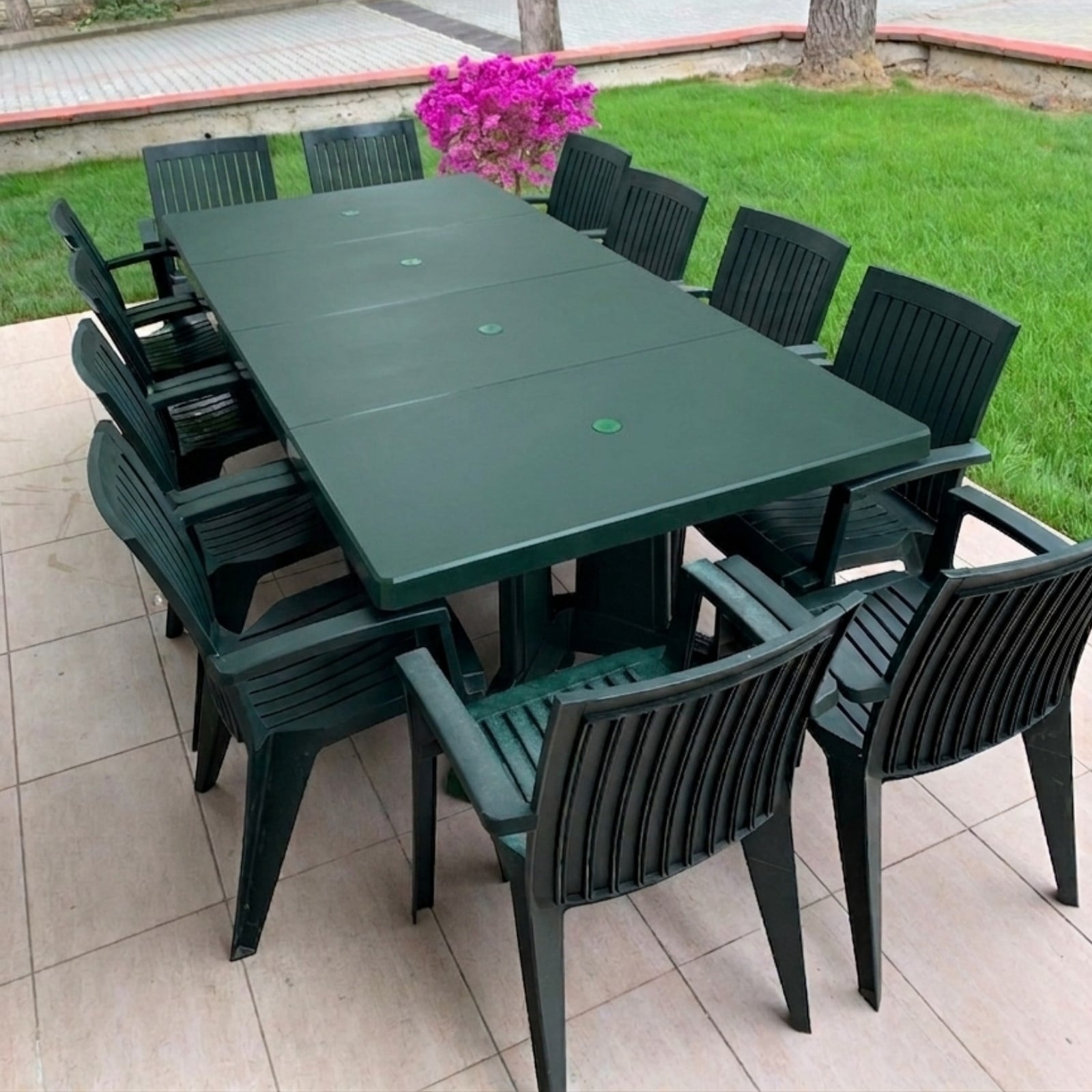 Papatya Katar X Masa Sandalye Takımı - 6, 8, 10 ve 12 Kişilik Bahçe Balkon Set