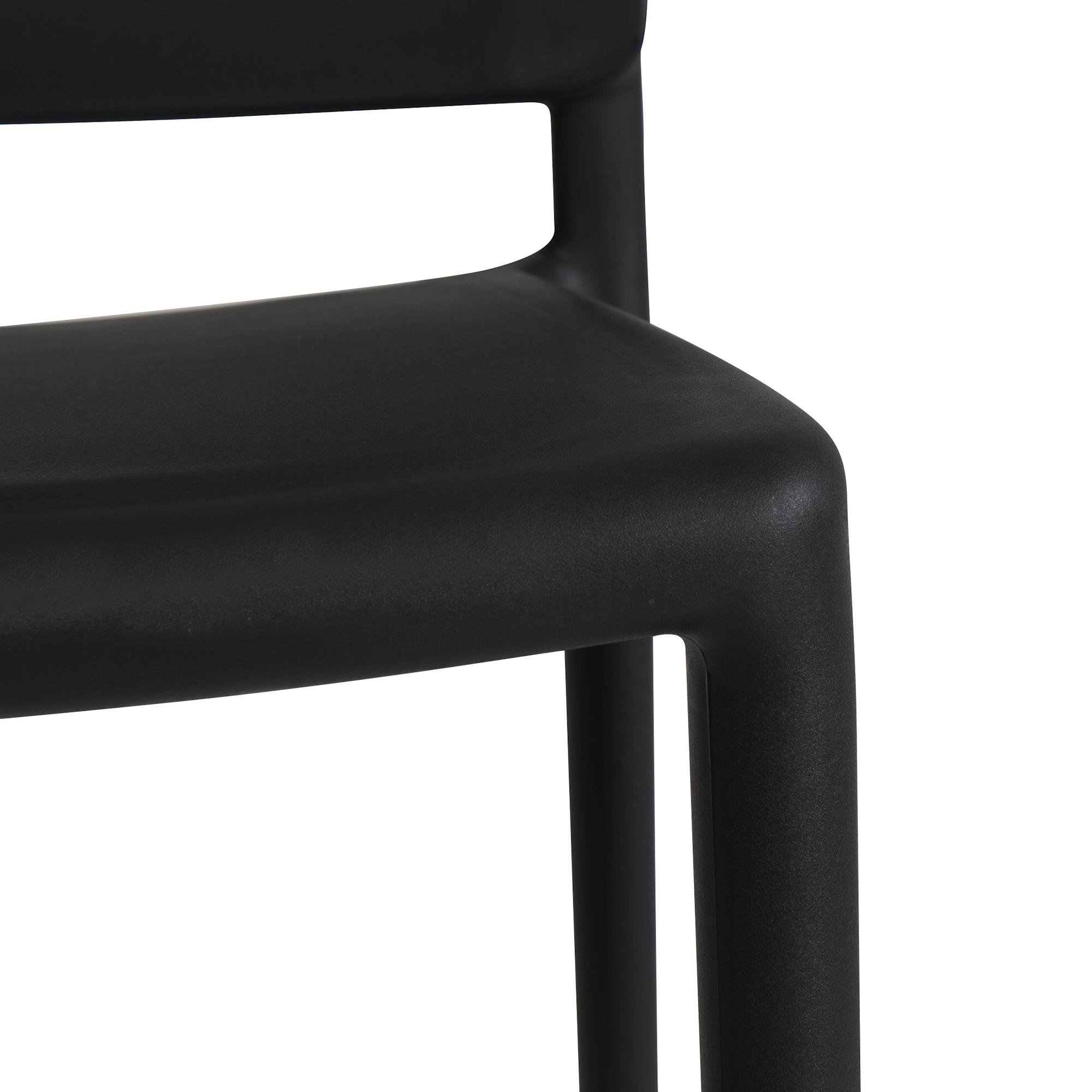 Papatya Luna Stripe Plastik Sandalye | Bahçe, Mutfak, Balkon Sandalyesi
