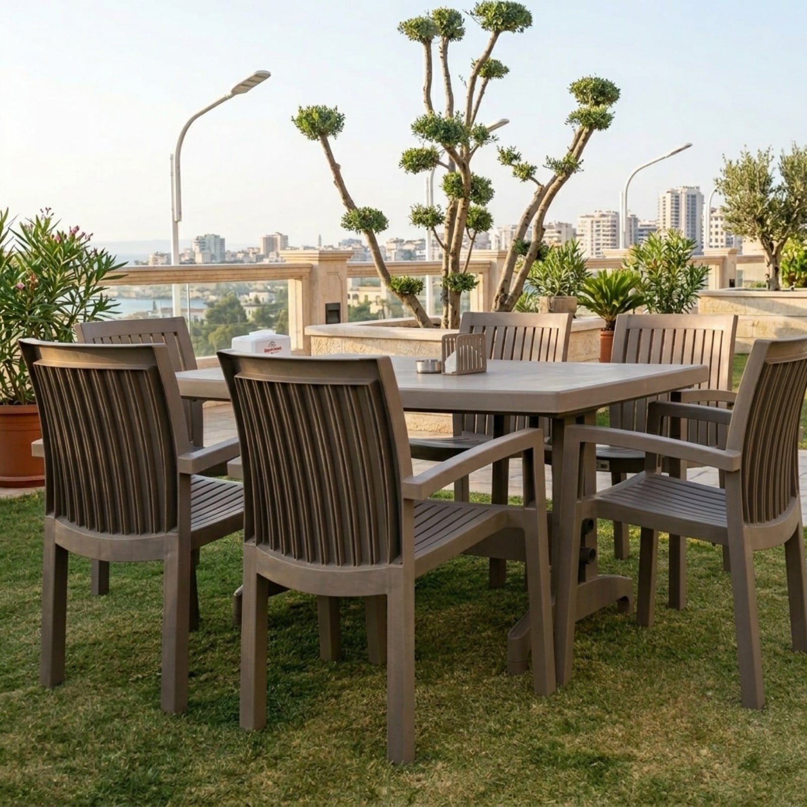 Papatya Nova X 70x120 Dikdörtgen Masa Sandalye Takımı - 4 ve 6 Kişilik Bahçe Balkon Set