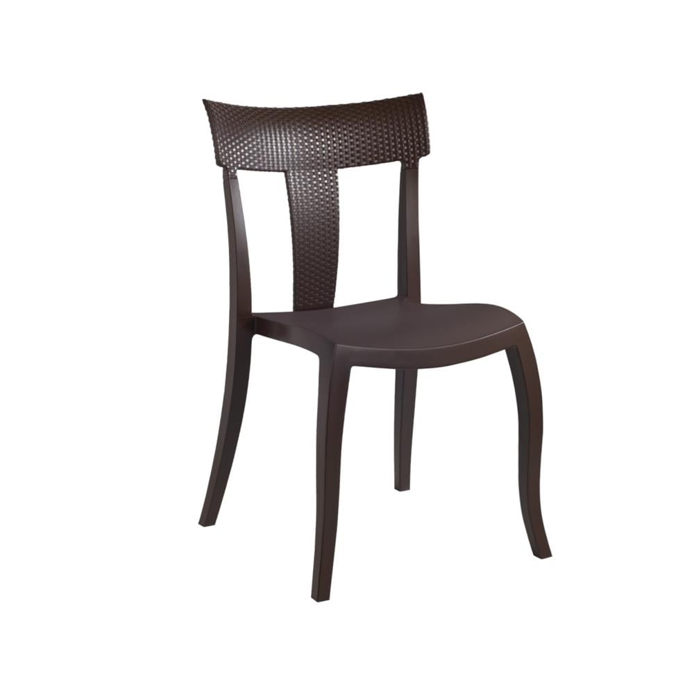 Papatya Toro - S Rattan Plastik Sandalye Bahçe, Mutfak, Balkon Sandalyesi