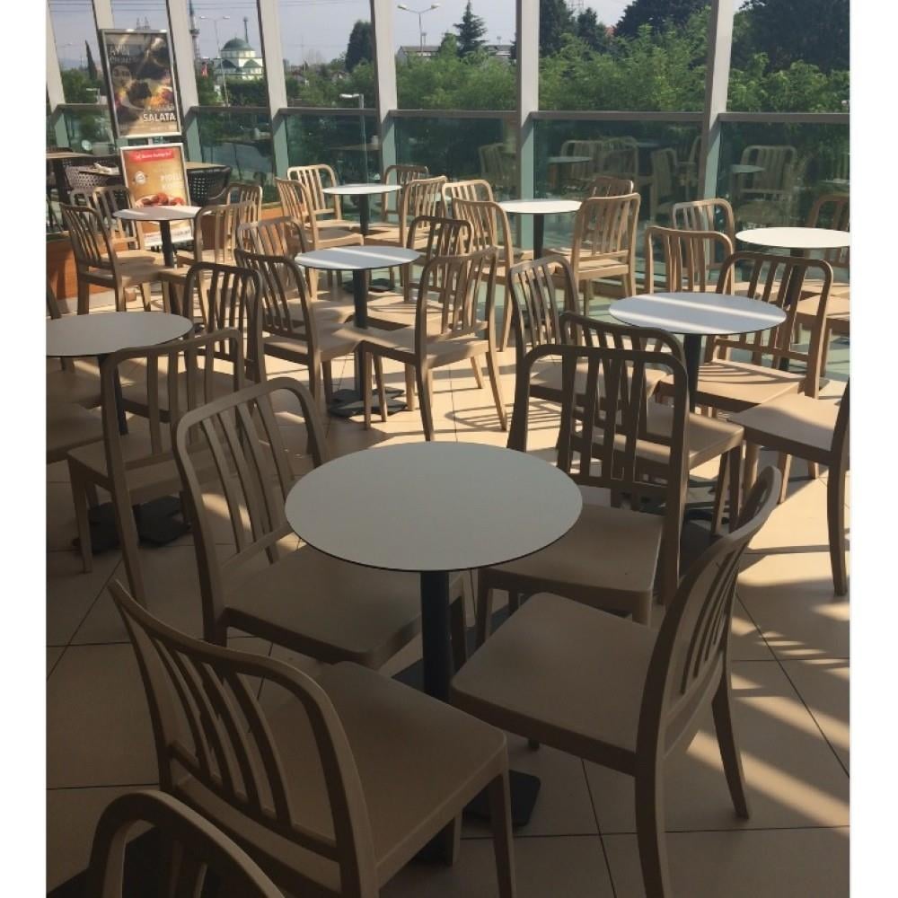 Papatya Varia-S Rattan Plastik Sandalye Bahçe, Mutfak, Balkon Sandalyesi