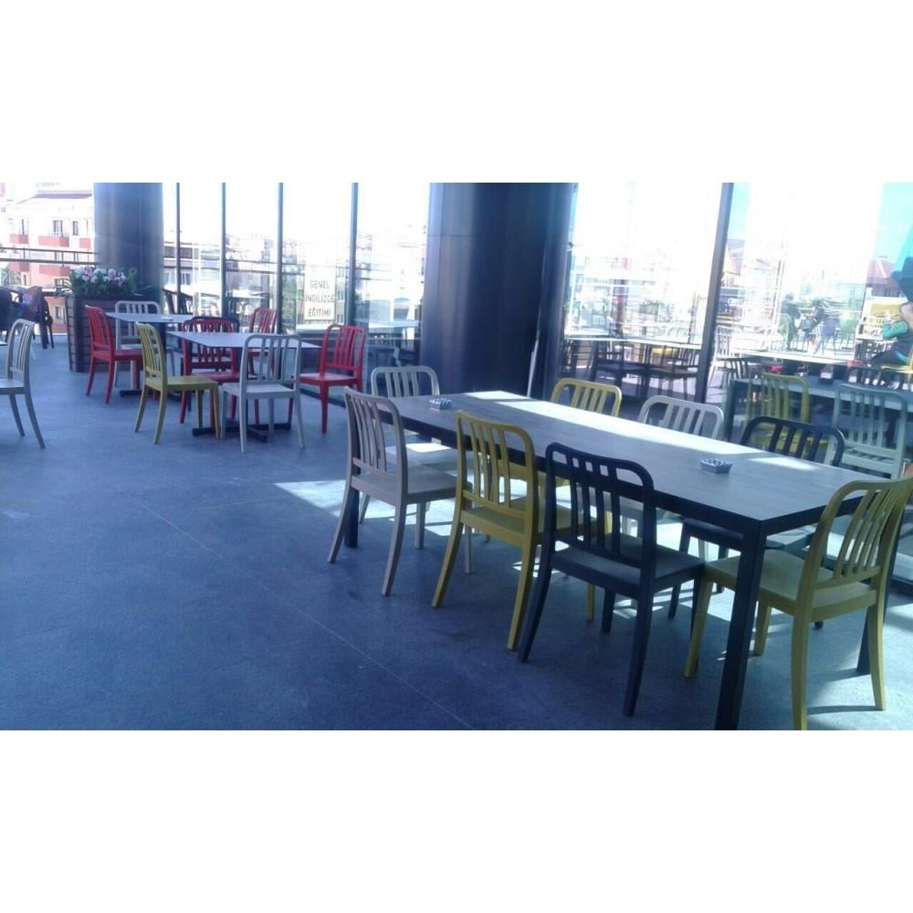 Papatya Varia-S Rattan Plastik Sandalye Bahçe, Mutfak, Balkon Sandalyesi