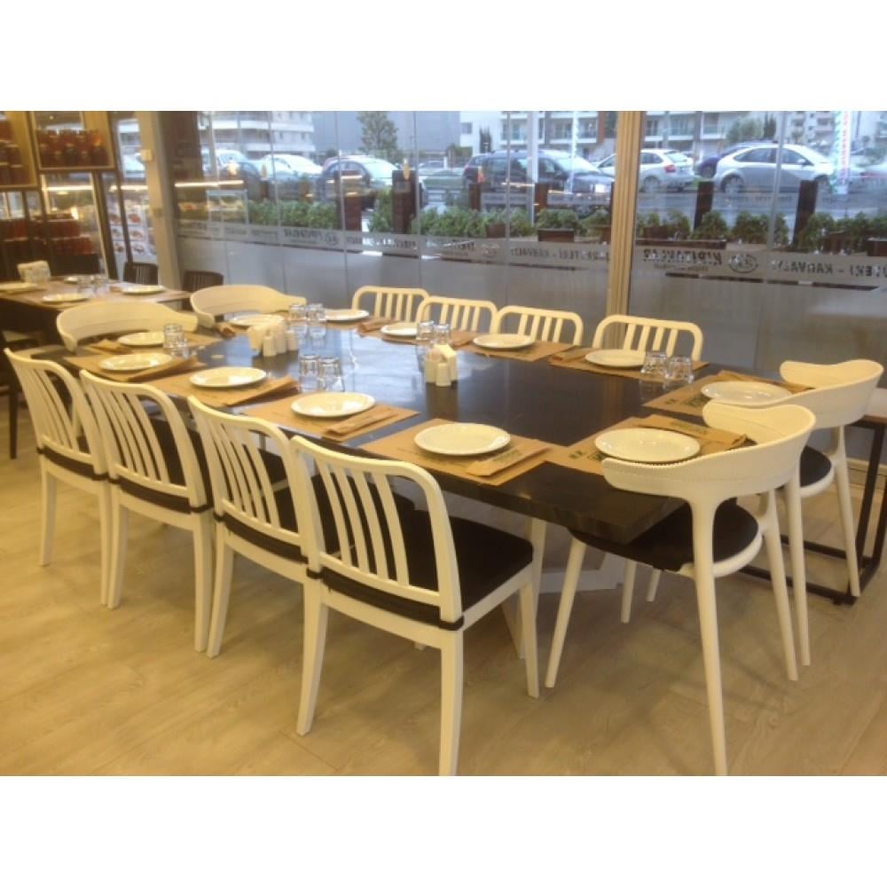 Papatya Varia-S Rattan Plastik Sandalye Bahçe, Mutfak, Balkon Sandalyesi