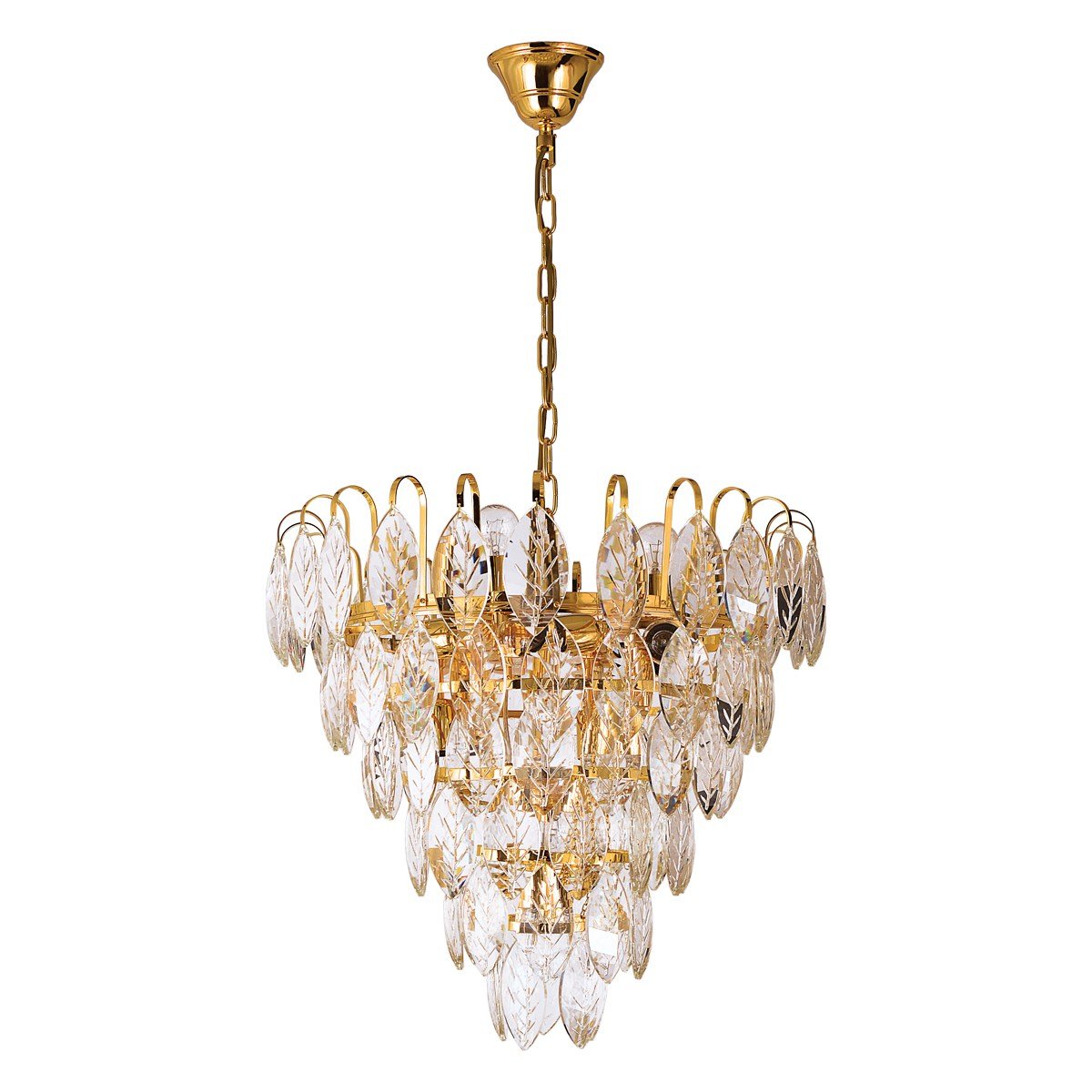 Avize Çarşısı Kristal Yaprak Taşlı Sarkıt Avize BS.8740-78-50