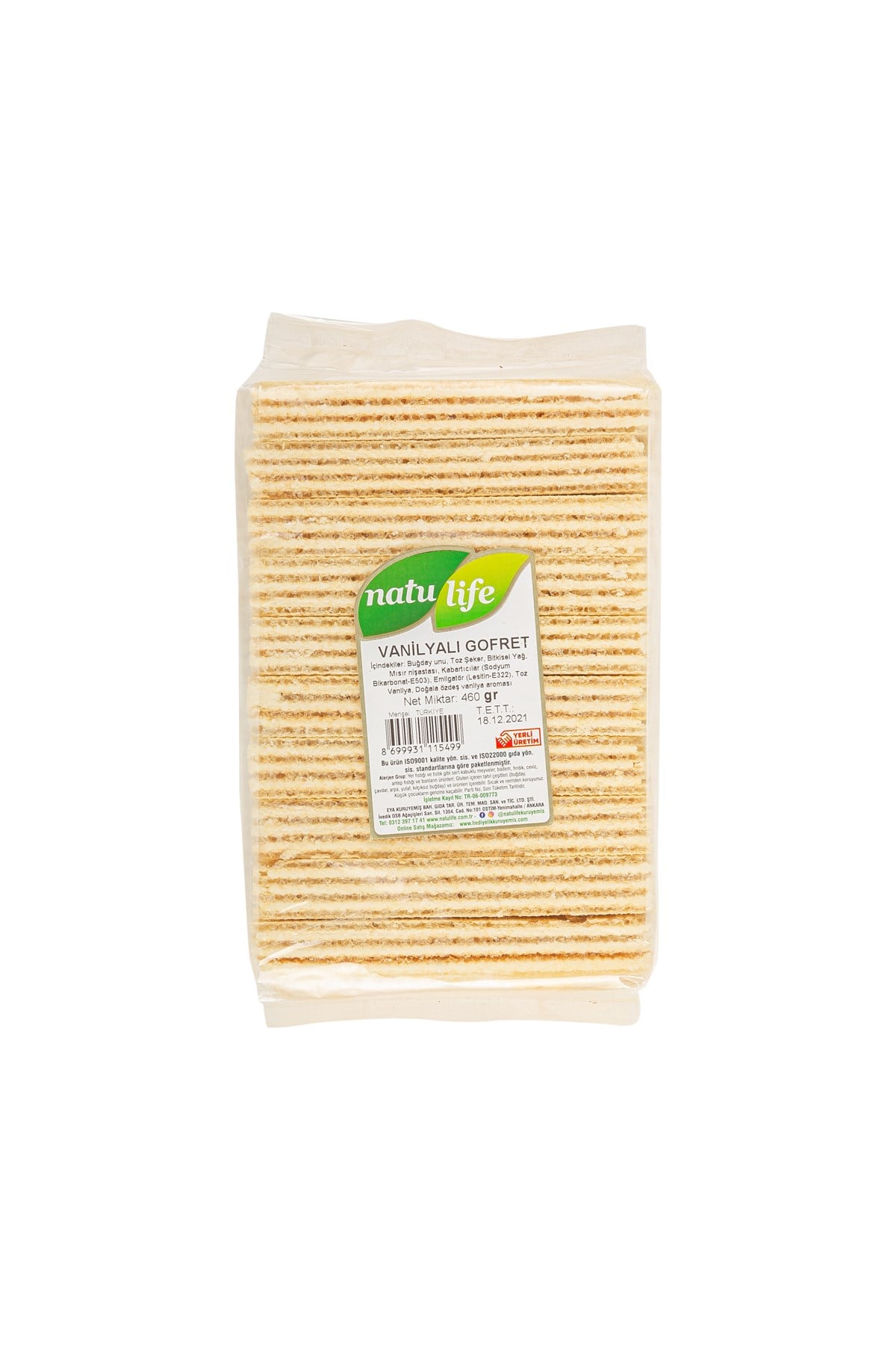 Vanilyalı Gofret | Natulife Taze Kuruyemiş- Natulife