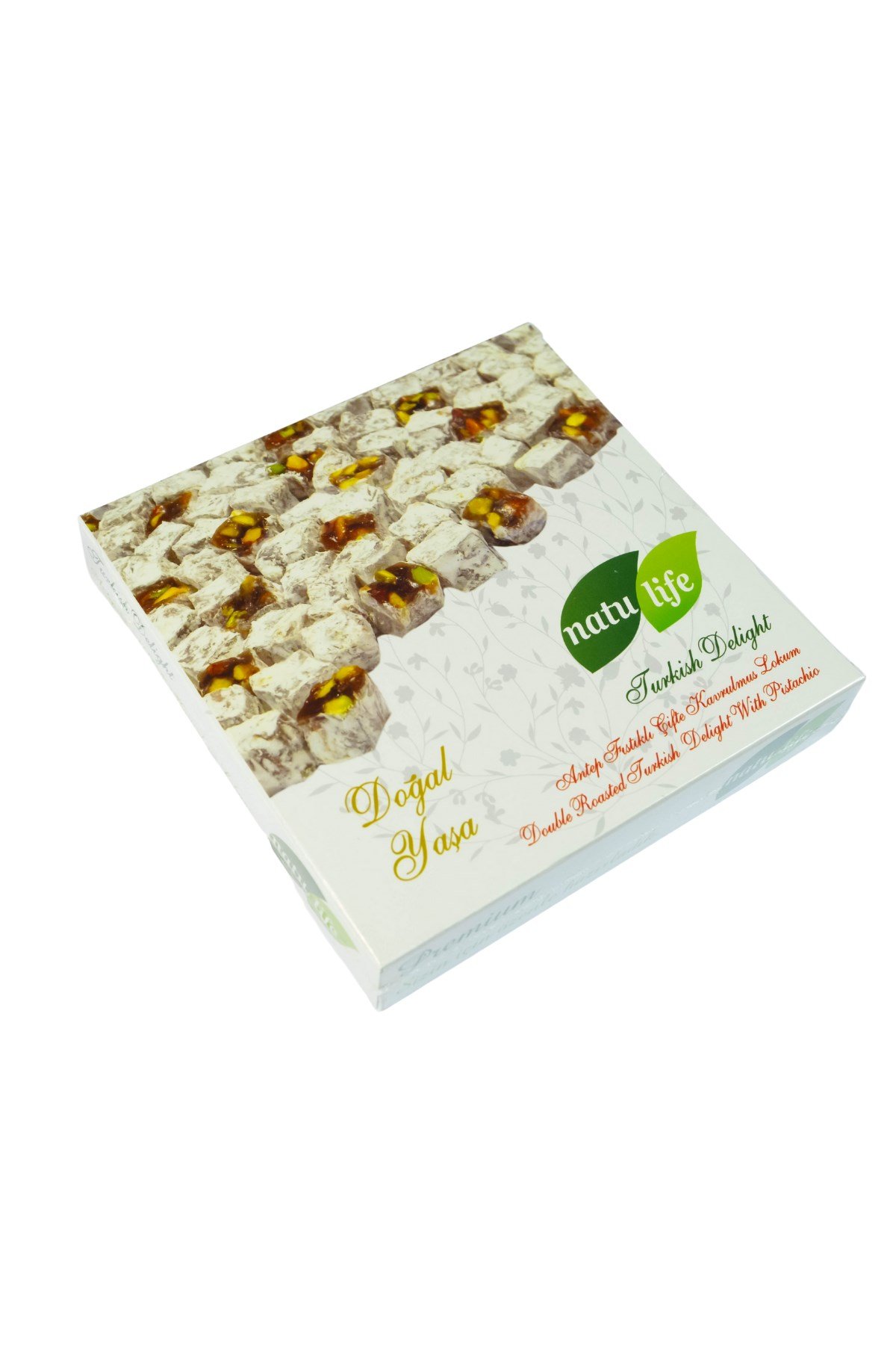 Antep Fıstıklı Çifte Kavrulmuş Lokum  | Hediyelik Lokum Çeşitleri- Natulife
