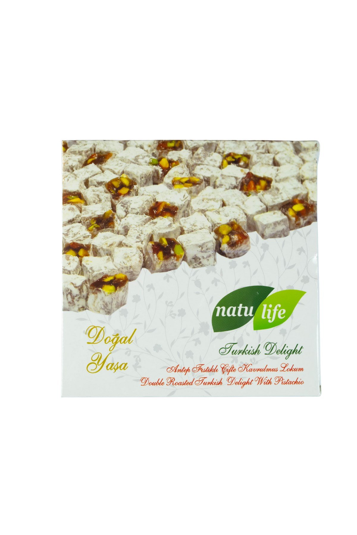 Antep Fıstıklı Çifte Kavrulmuş Lokum  | Hediyelik Lokum Çeşitleri- Natulife
