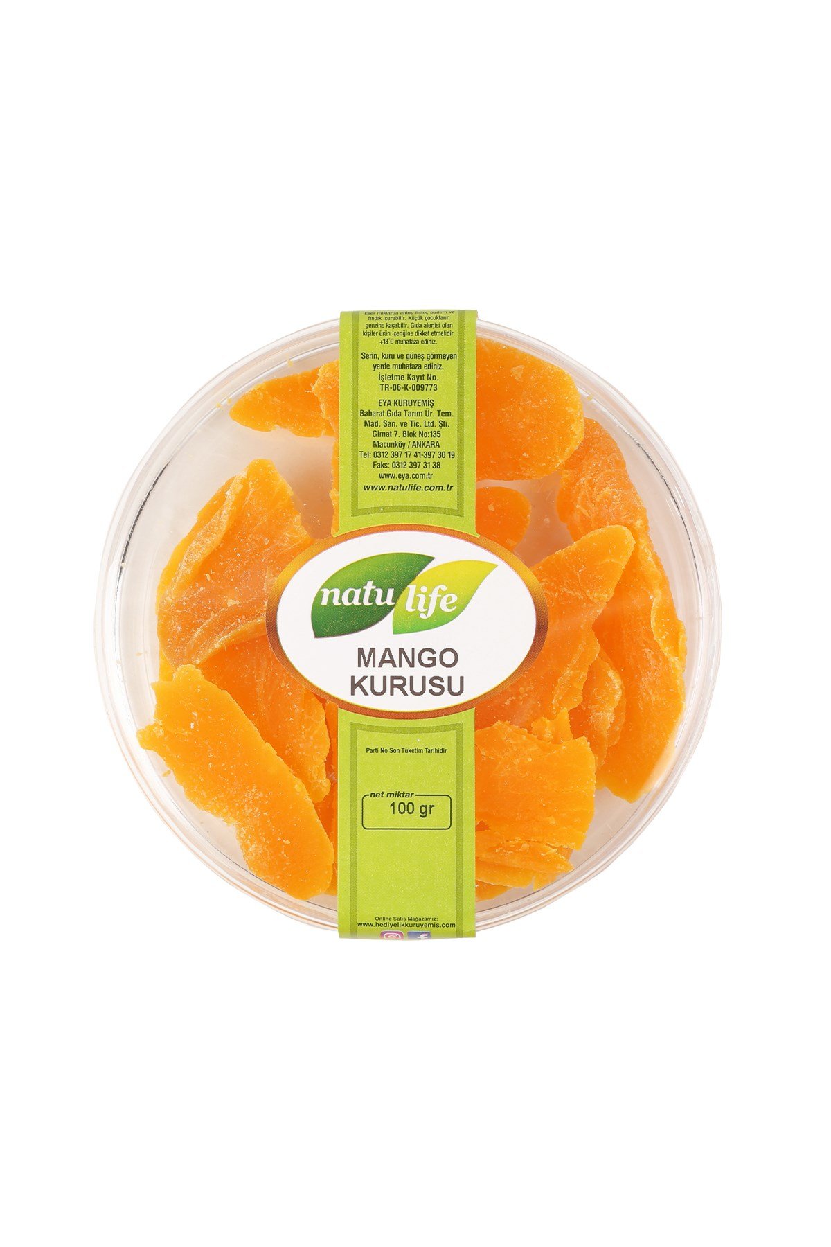 Mango Kurusu 100 Gr | Natulfie Taze Kuruyemiş- Natulife
