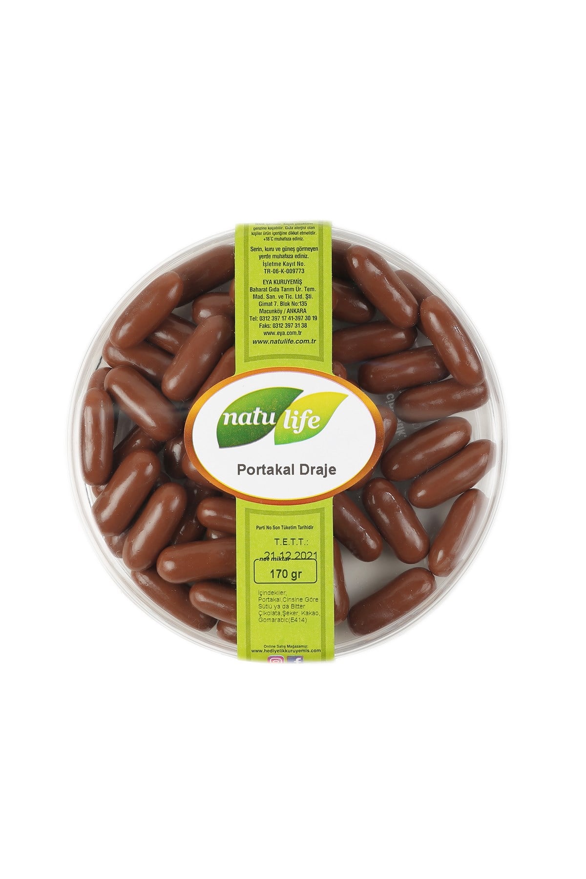 Portakal Draje Sütlü 170 Gr  | Natulfie Taze Kuruyemiş- Natulife