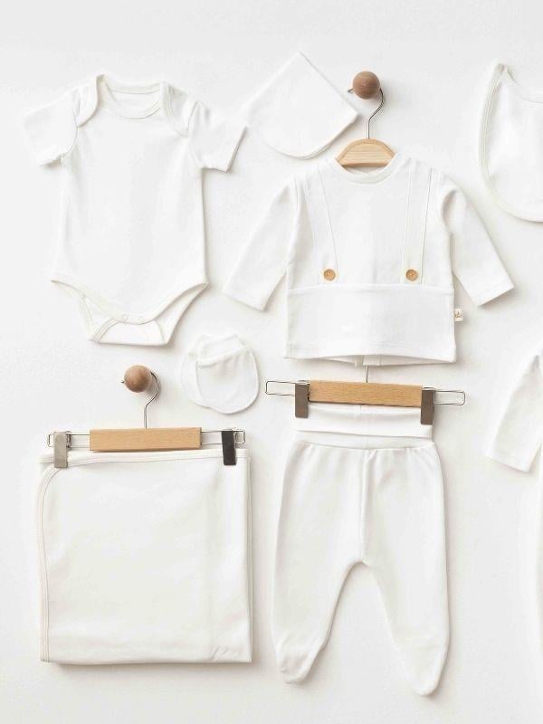 10’lu Organik Pamuklu Bebek Hastane Çıkış Seti