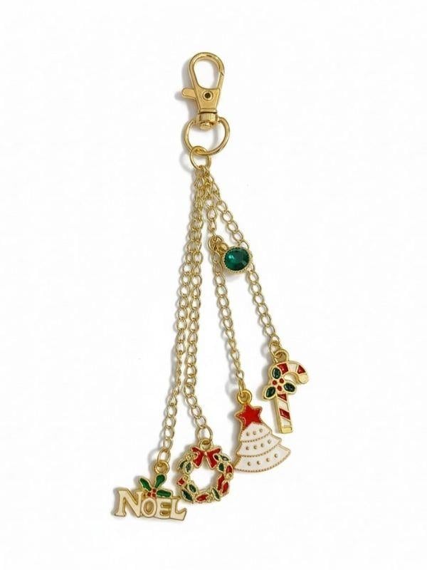 5 Charmlı Tasarım Yılbaşı Temalı Kutulu Şans Anahtarlığı