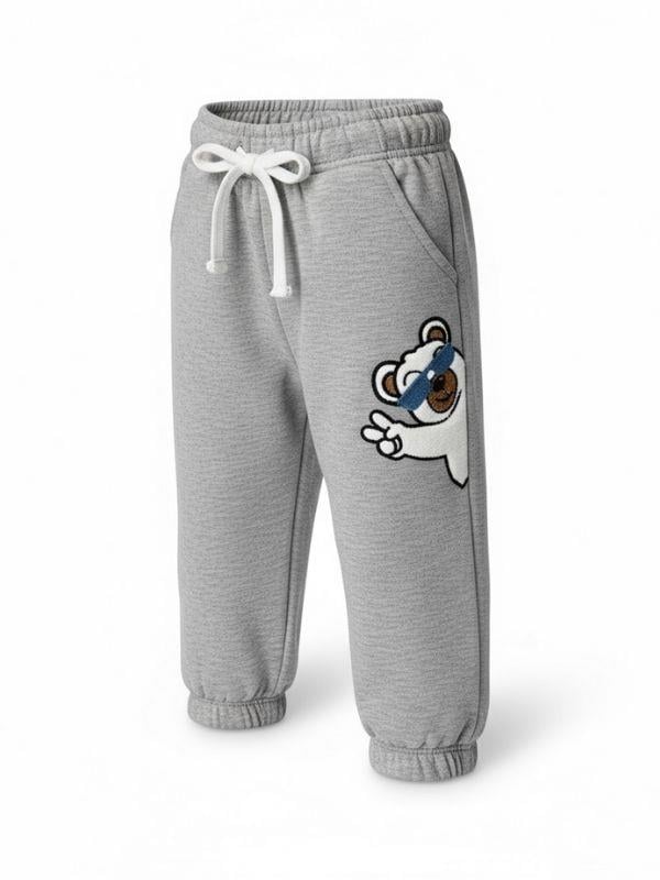 Bebek Ayıcık Desenli Eşofman Alt