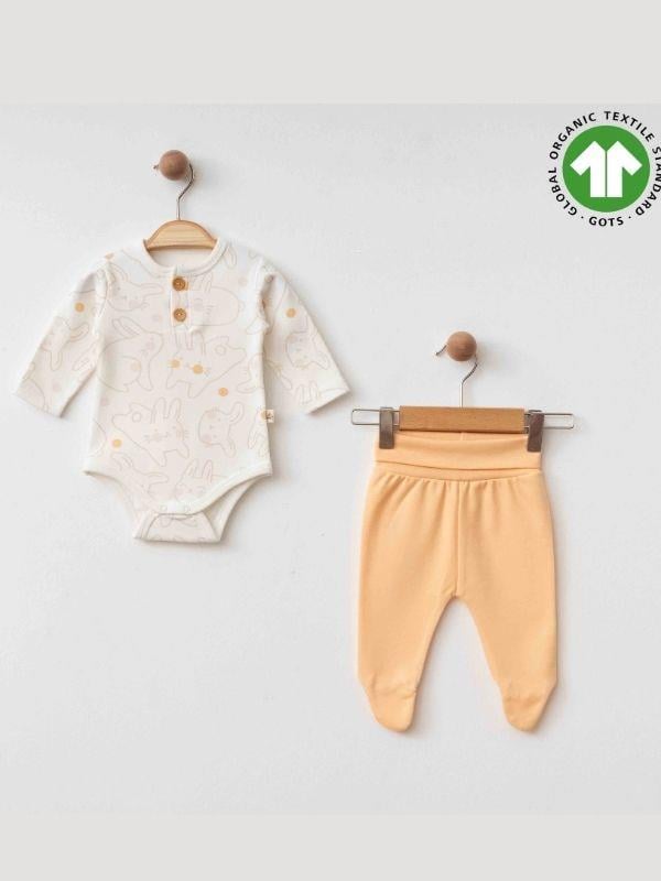 Bebek Bodyli Eşofman Altlı İkili Organik Takım