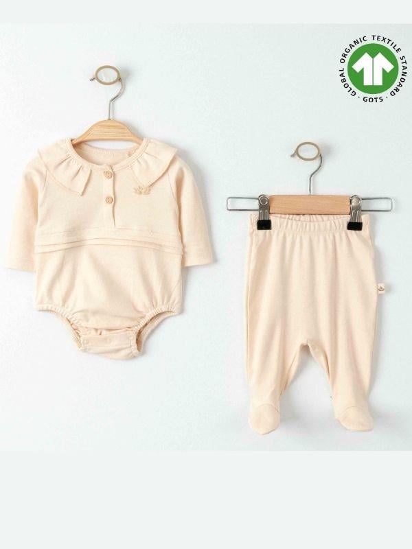 Bebek Bodyli Patikli Altlı İkili Organik Takım