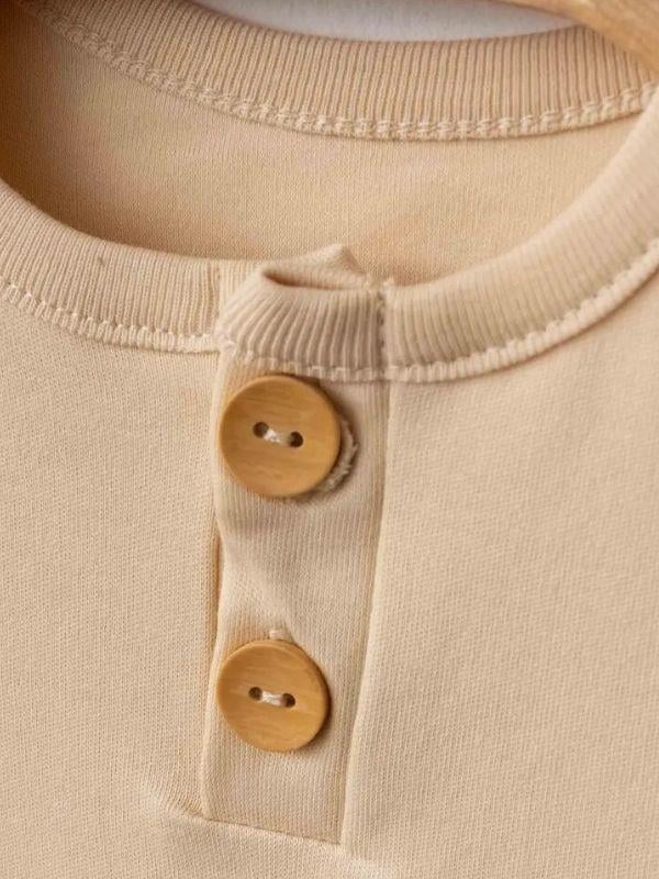 Bebek Düğmeli Organik Tulum