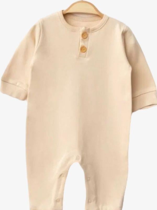 Bebek Düğmeli Organik Tulum